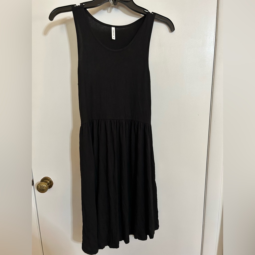 Black cotton dress